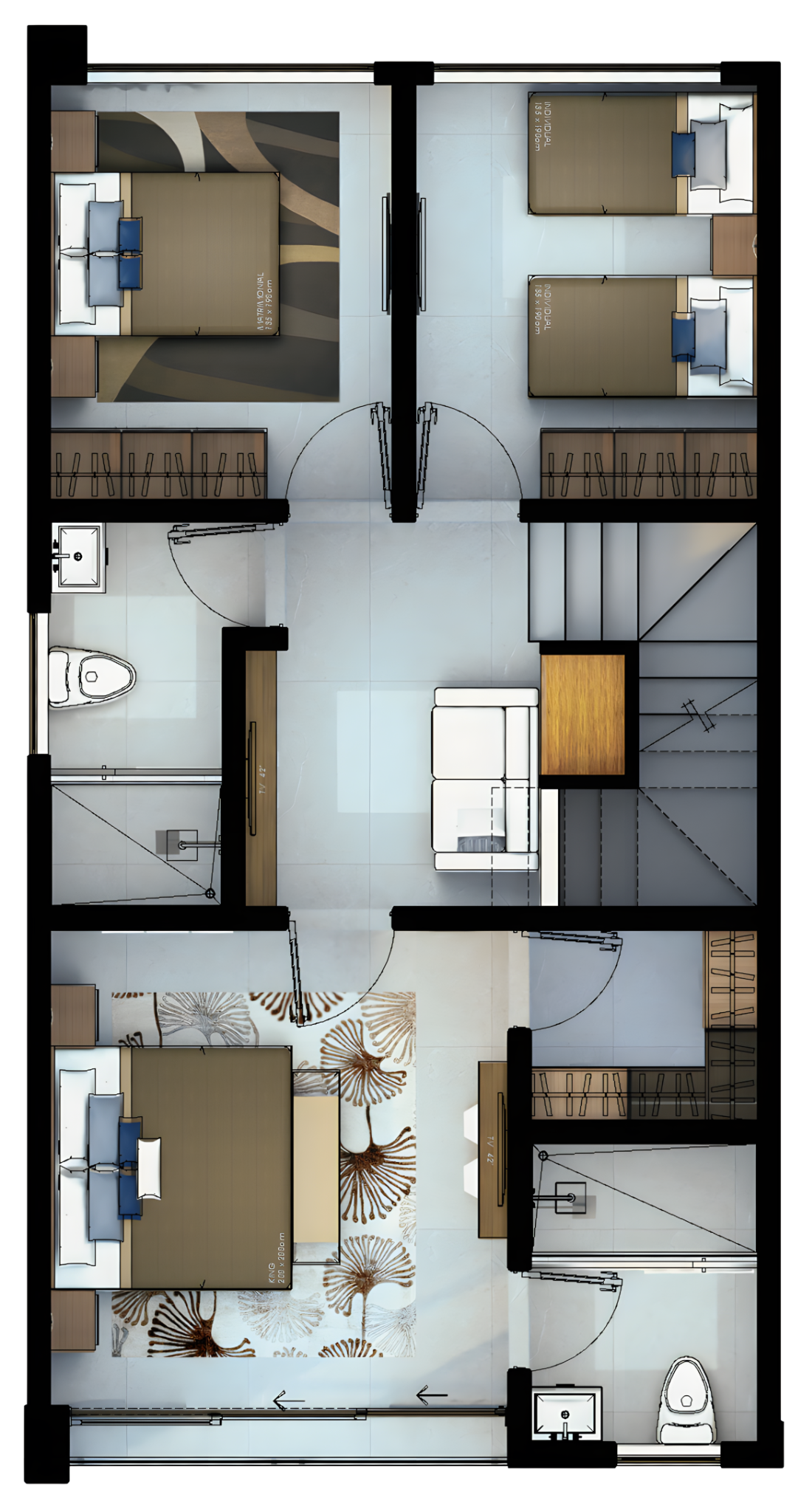 Planta alta del Condominio Savia