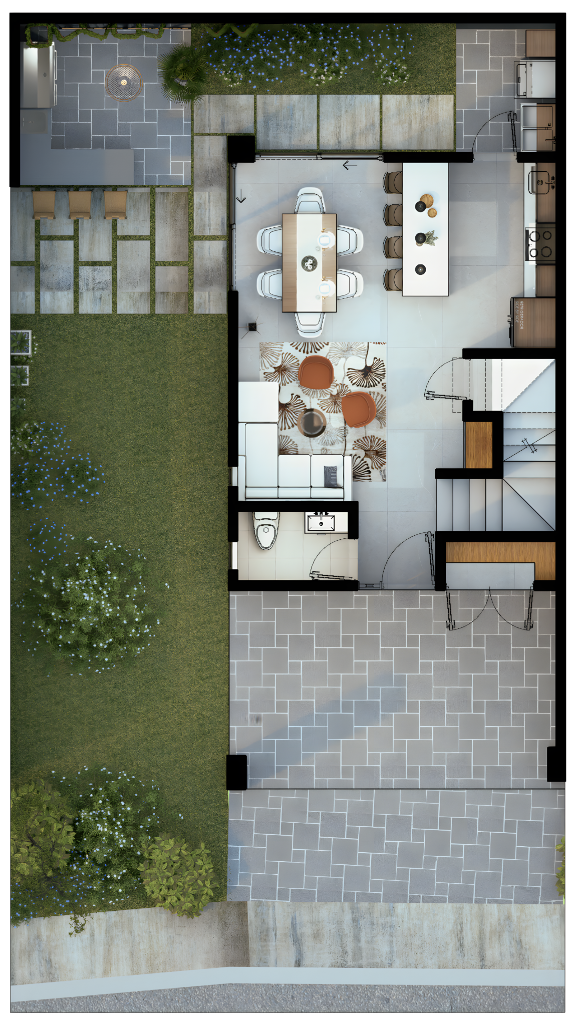 Planta baja del Condominio Savia
